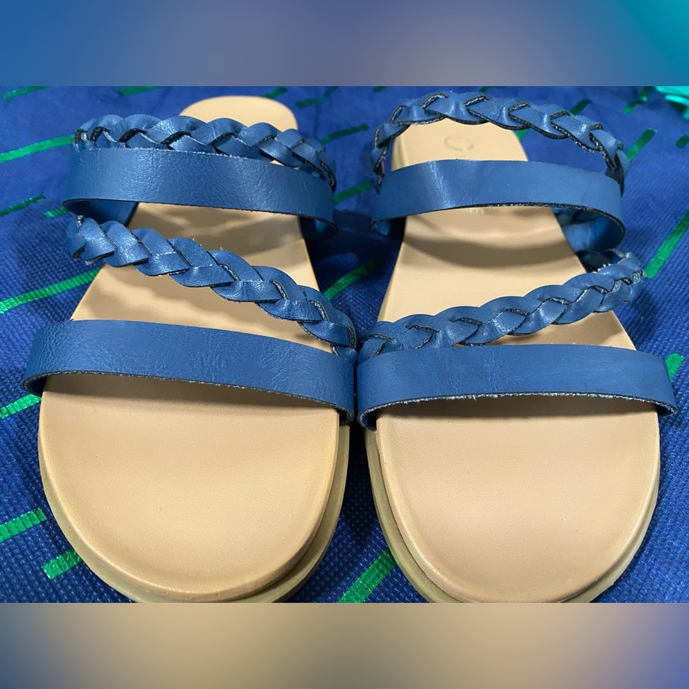 ⭐️NEW Journee COLETTE SLIDE SANDALS IN FAUX LEATHER Size 6 - Picture 11 of 16
